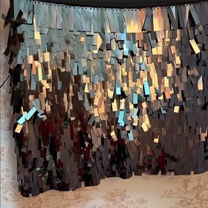 Zara Black and Silver Sequin Skirt size small